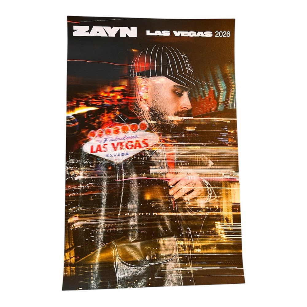 ZAYN Las Vegas 2026 Poster VIP exclusive merch - Picture 2 of 2